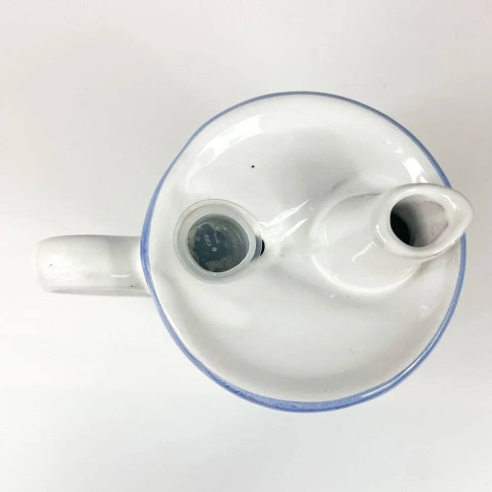 Caleca Italy Hand-Painted Italian Ceramic Olive Oil Dispenser Jug